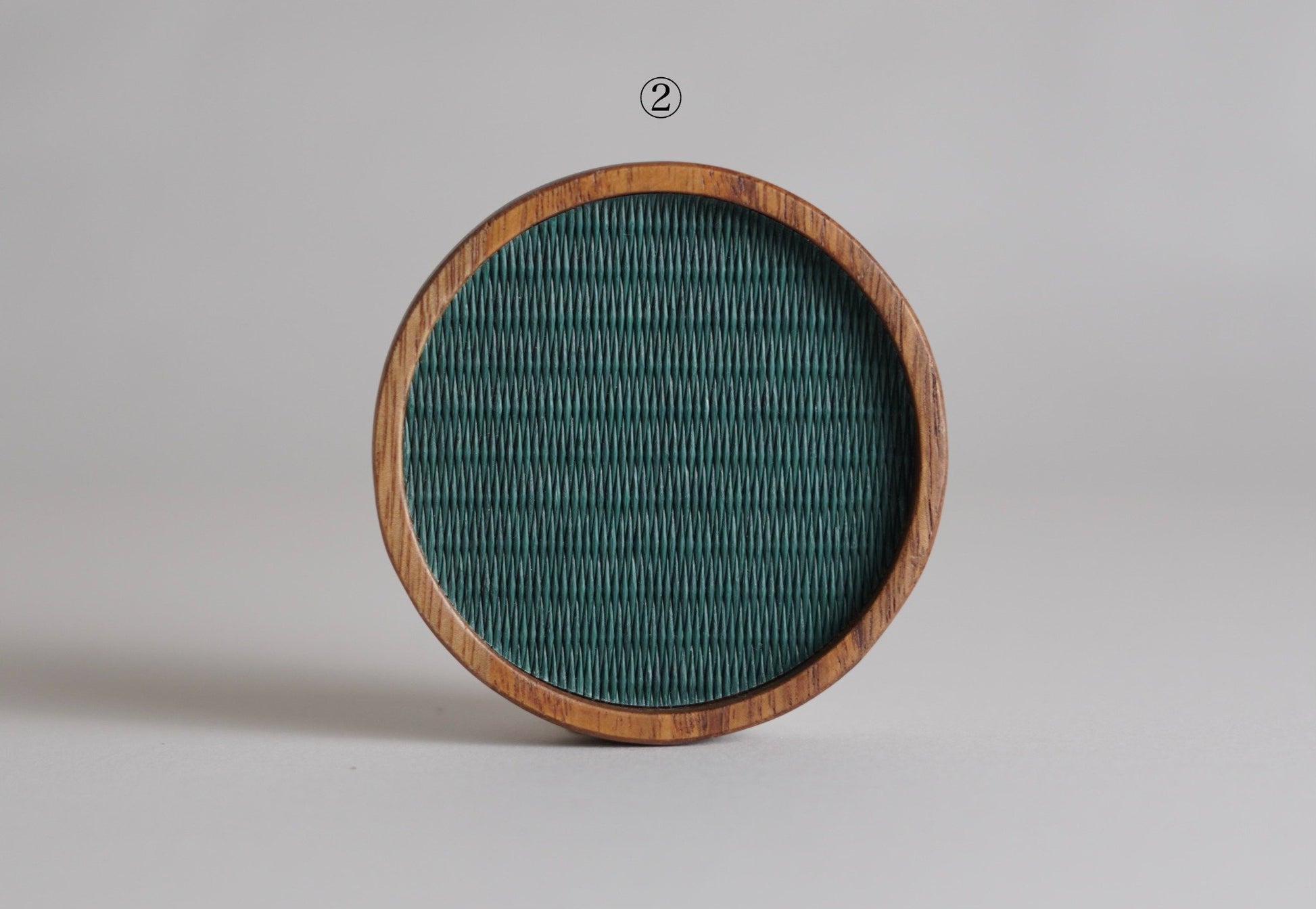 Tatami coaster, premium designs 1–6 — handwoven in Kumamoto