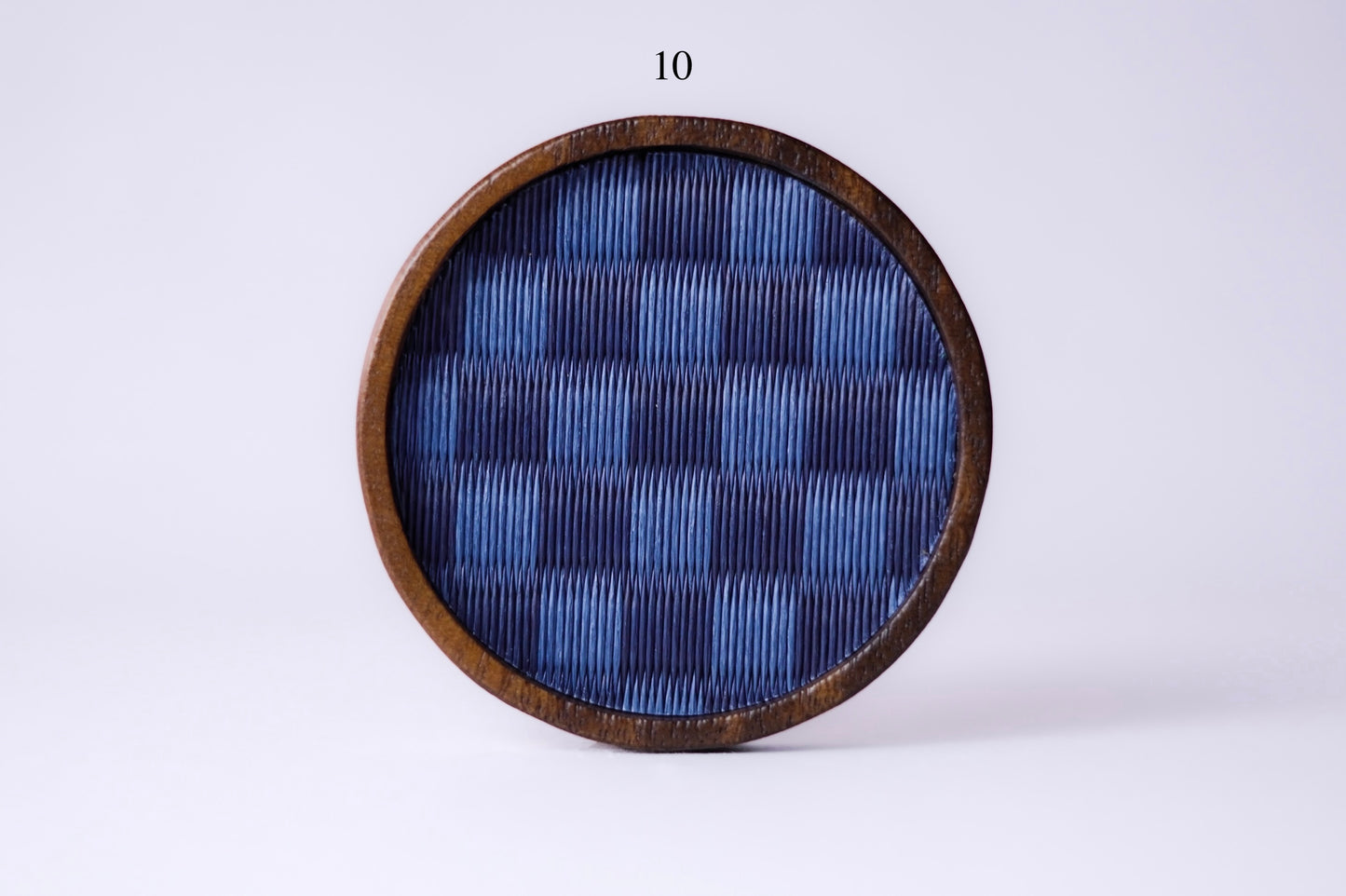 Tatami coaster, premium designs 7–12 — handwoven in Kumamoto