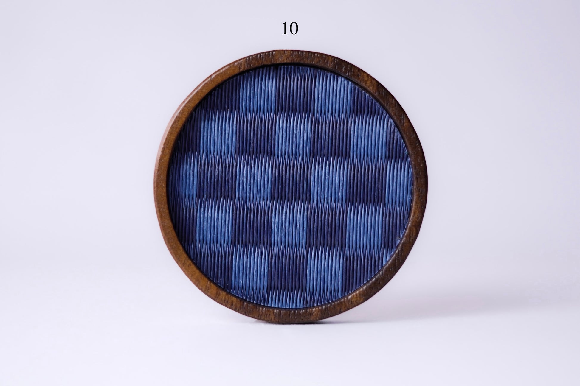 Tatami coaster, premium designs 7–12 — handwoven in Kumamoto