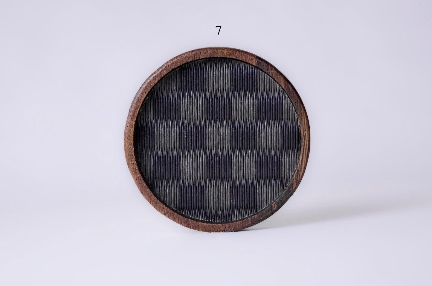 Tatami coaster, premium designs 7–12 — handwoven in Kumamoto