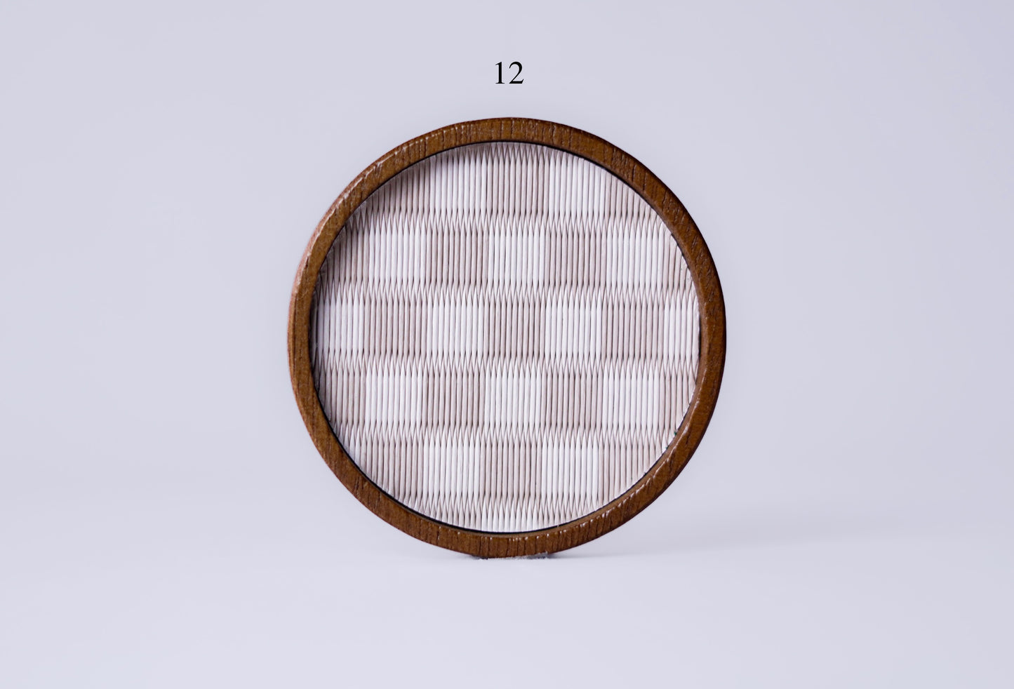 Tatami coaster, premium designs 7–12 — handwoven in Kumamoto
