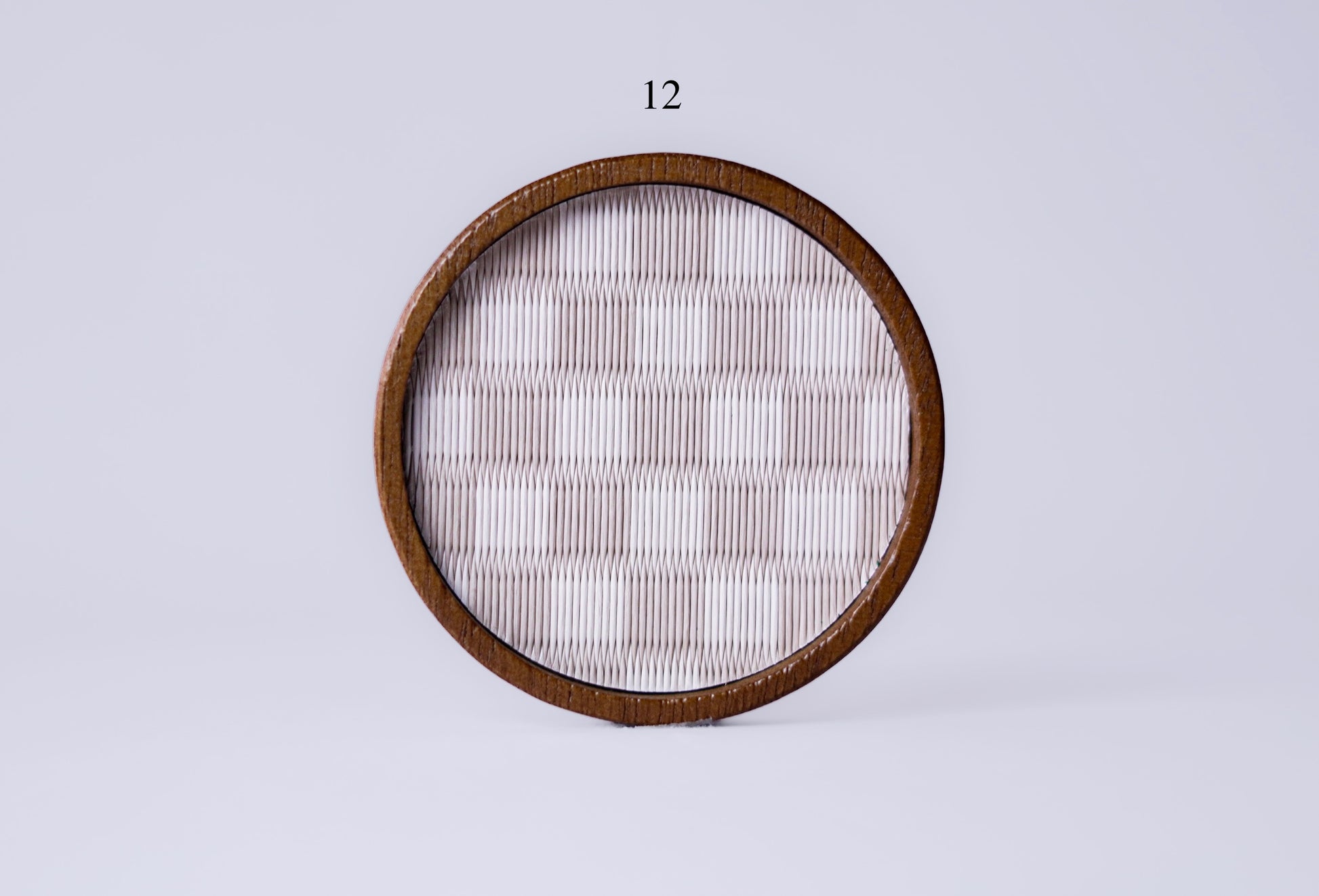 Tatami coaster, premium designs 7–12 — handwoven in Kumamoto