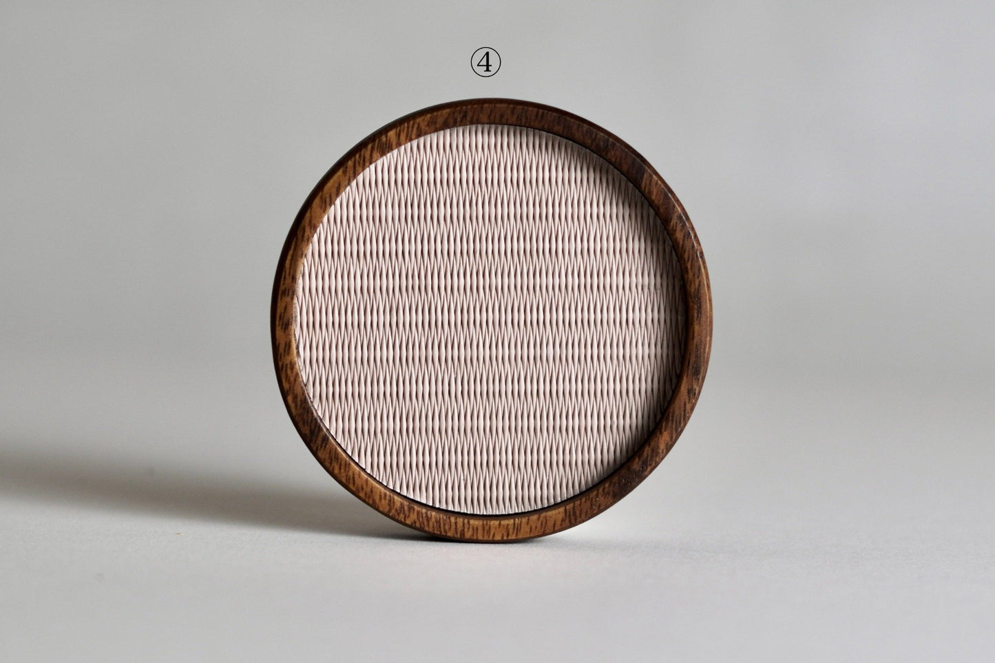 Tatami coaster, premium designs 1–6 — handwoven in Kumamoto