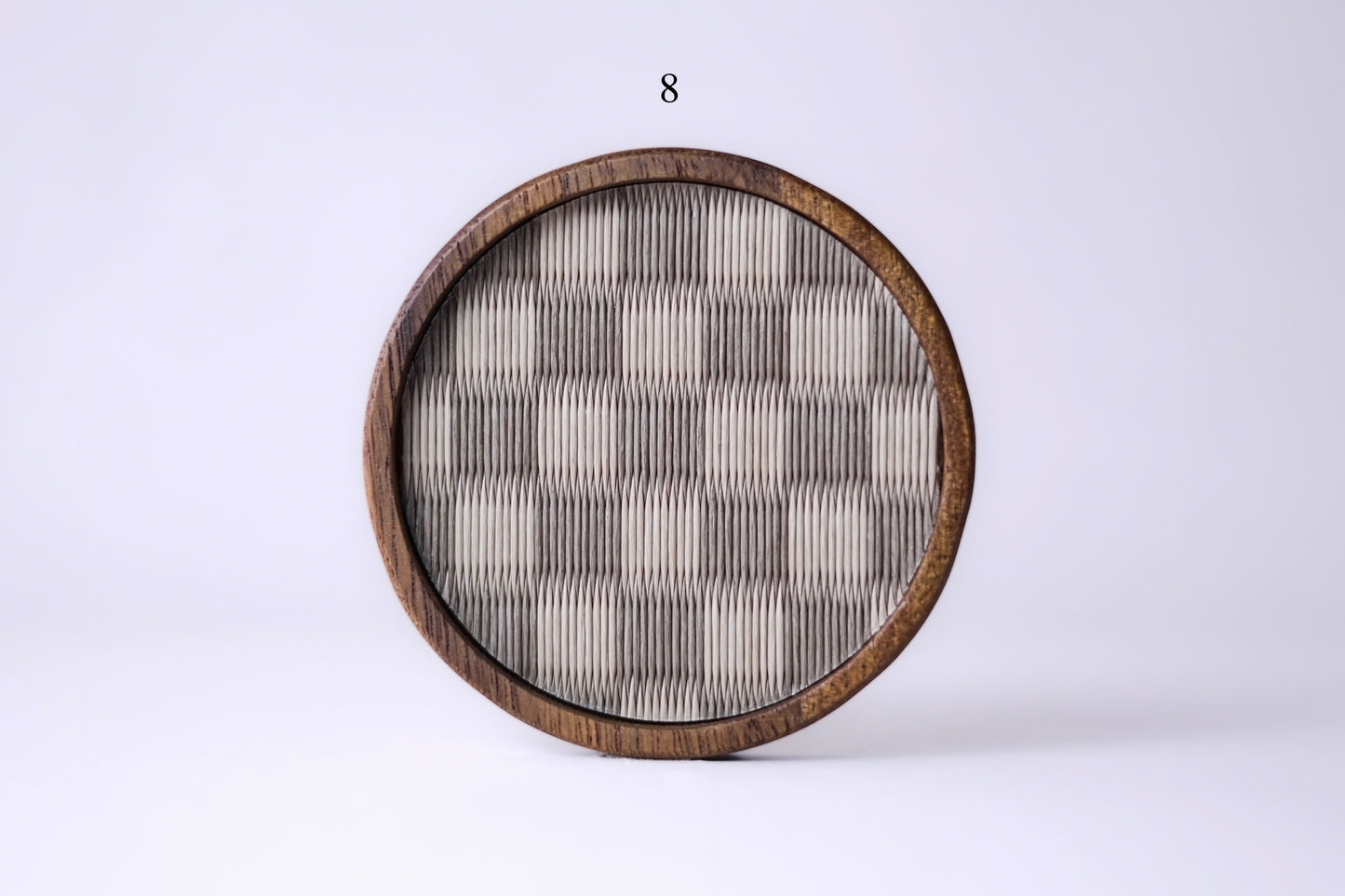 Tatami coaster, premium designs 7–12 — handwoven in Kumamoto