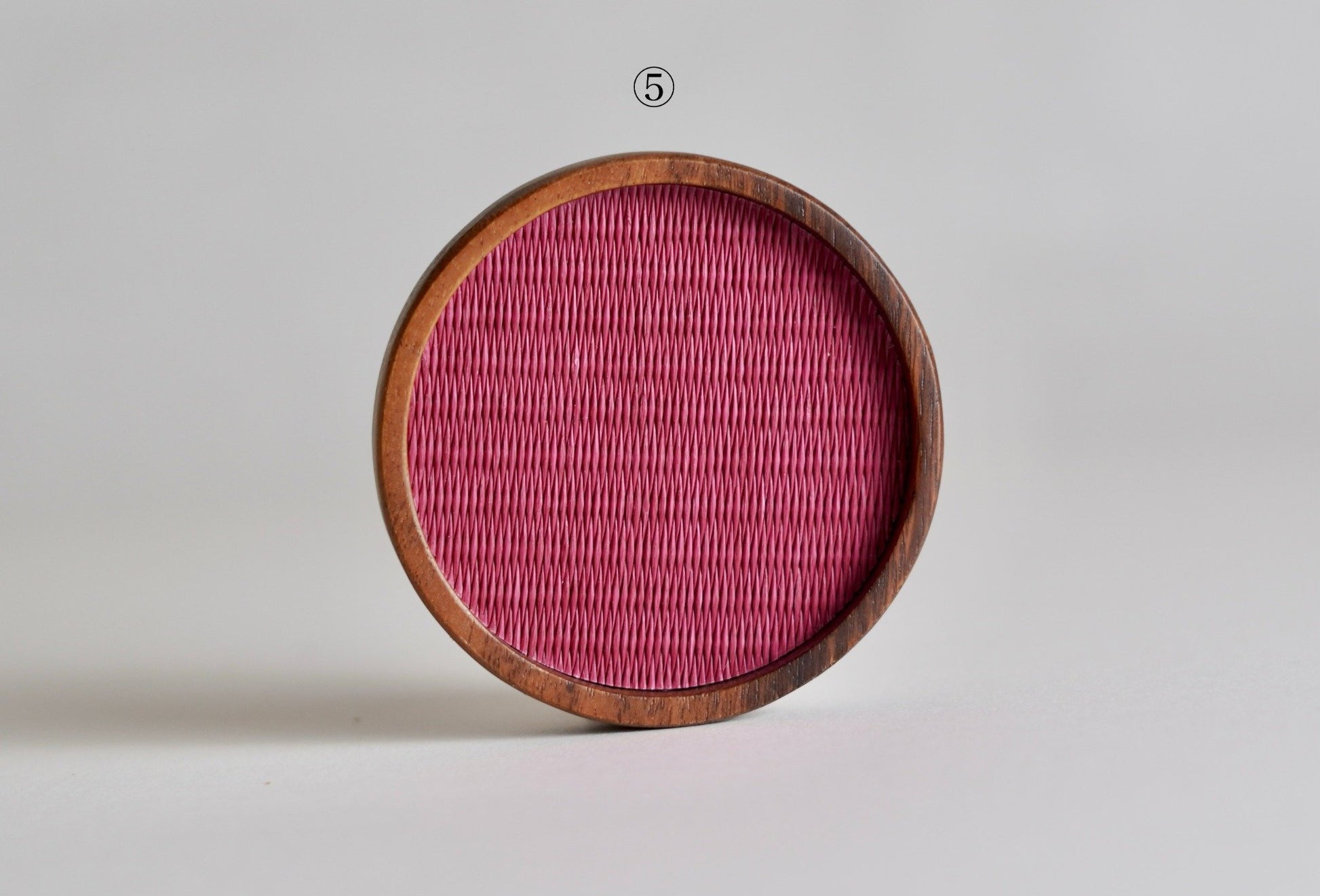 Tatami coaster, premium designs 1–6 — handwoven in Kumamoto