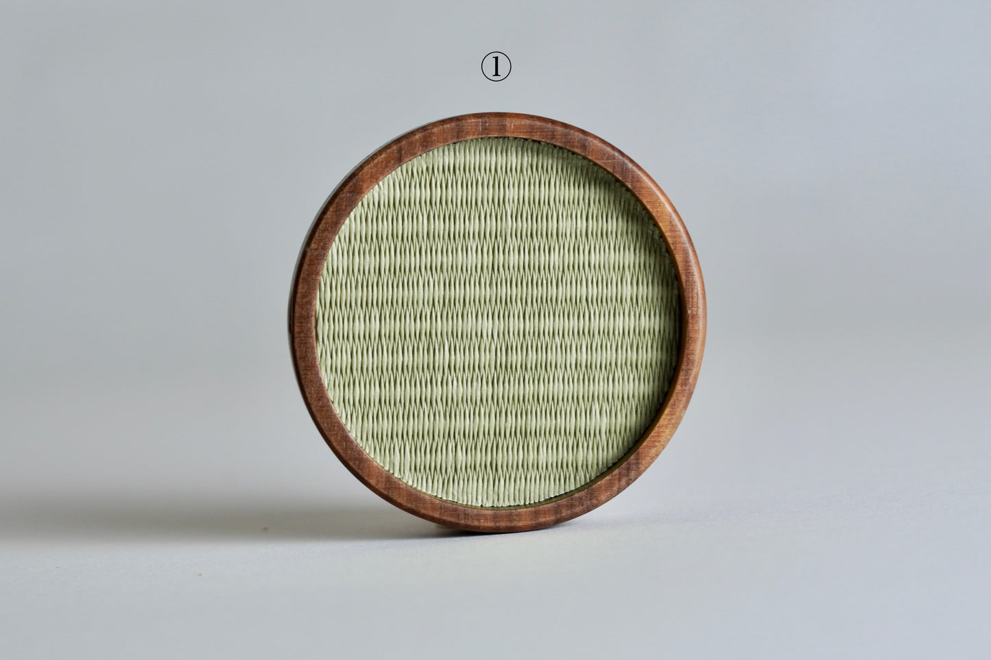 Tatami coaster, premium designs 1–6 — handwoven in Kumamoto