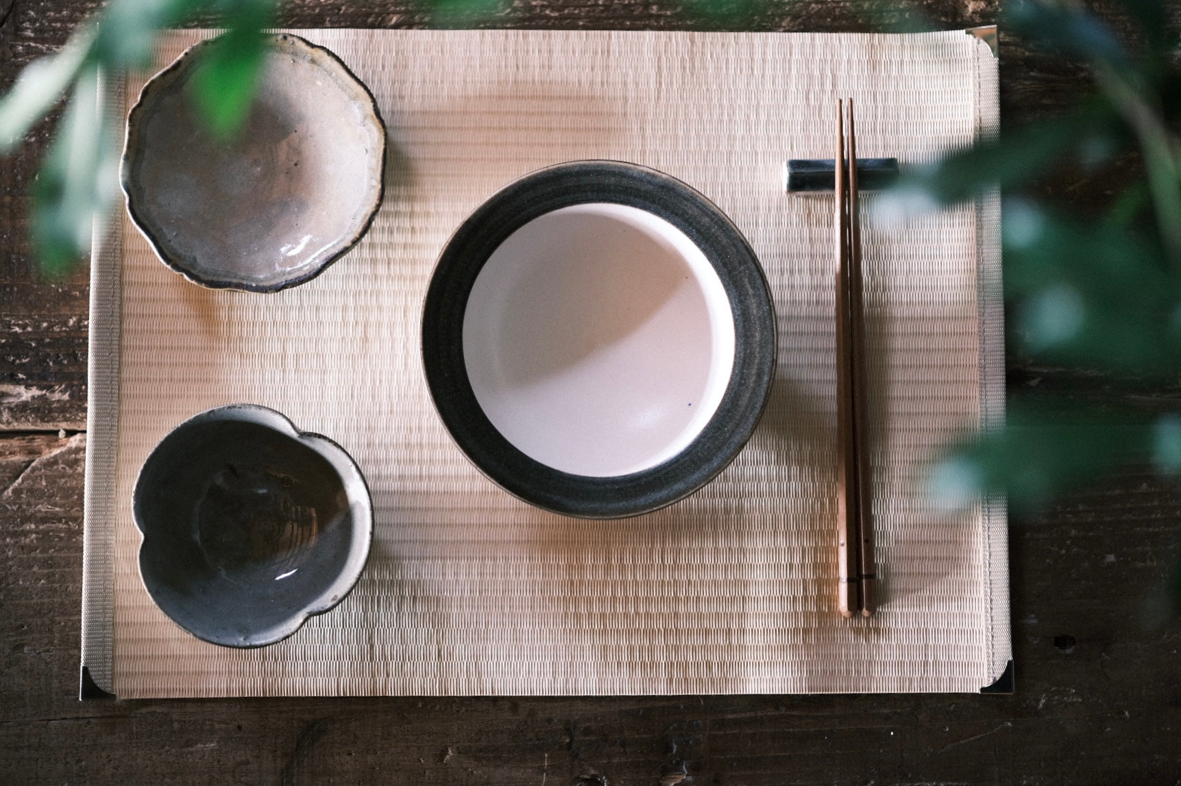 Tatami placemat — washable, heat-safe, handwoven in Kumamoto
