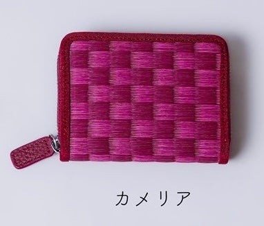 Tatami compact wallet — handwoven modern tatami from Kumamoto