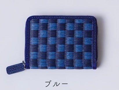 Tatami compact wallet — handwoven modern tatami from Kumamoto