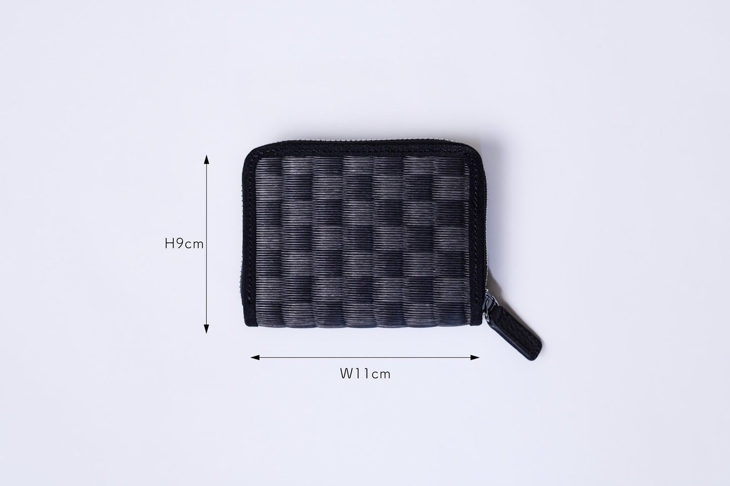 Tatami compact wallet — handwoven modern tatami from Kumamoto