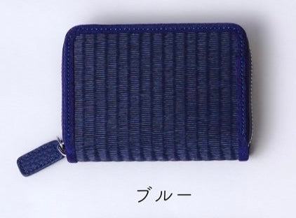 Tatami compact wallet — handwoven modern tatami from Kumamoto