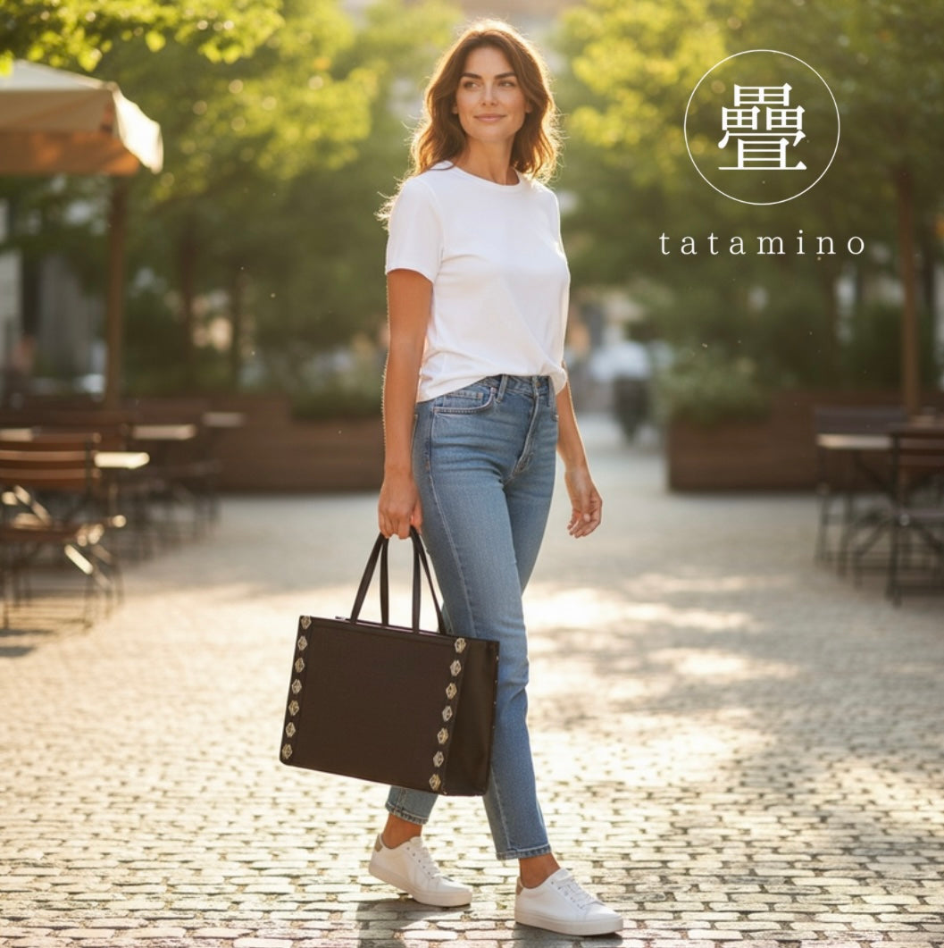 Tatami Tote Bag | Modern Japanese Craft by a 4th-Gen Kumamoto Artisan